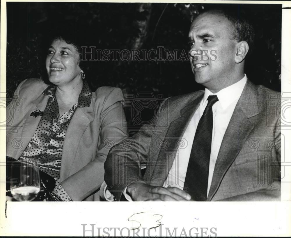 1986 Miriam Molina and Jorge A. Lozoya at Kilpatrick&#39;s Party, Texas-Historic Images