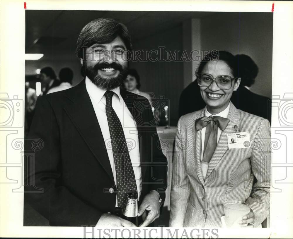 1984 Sid Lucio and Migdalia Saliba attend Intensive Care opening-Historic Images