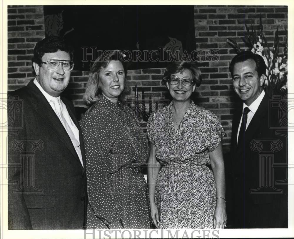 1988 Bob McAdams of Texas Bach Choir with musical reception guests.-Historic Images
