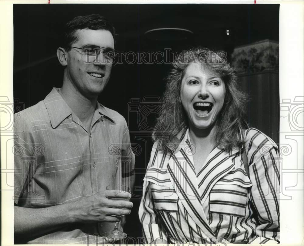 1986 Paul Mamelka and Charlene Biohm attend cocktail reception-Historic Images