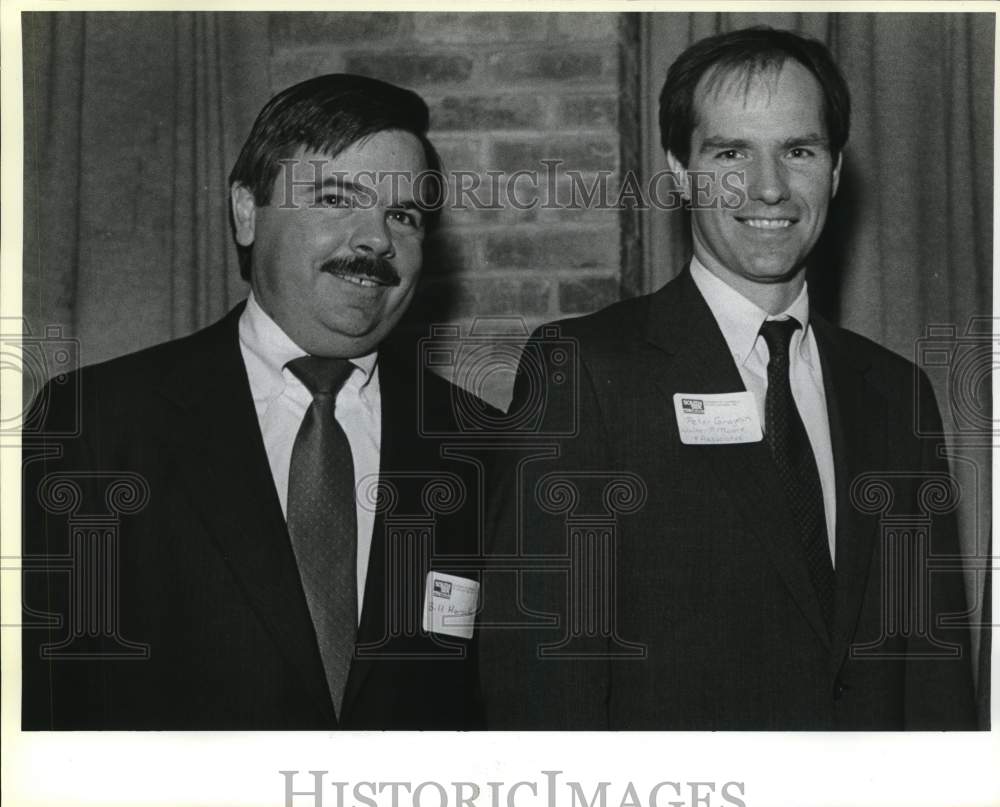 1986 Bill Horvath &amp; Peter Grojean of Southside Chamber of Commerce-Historic Images