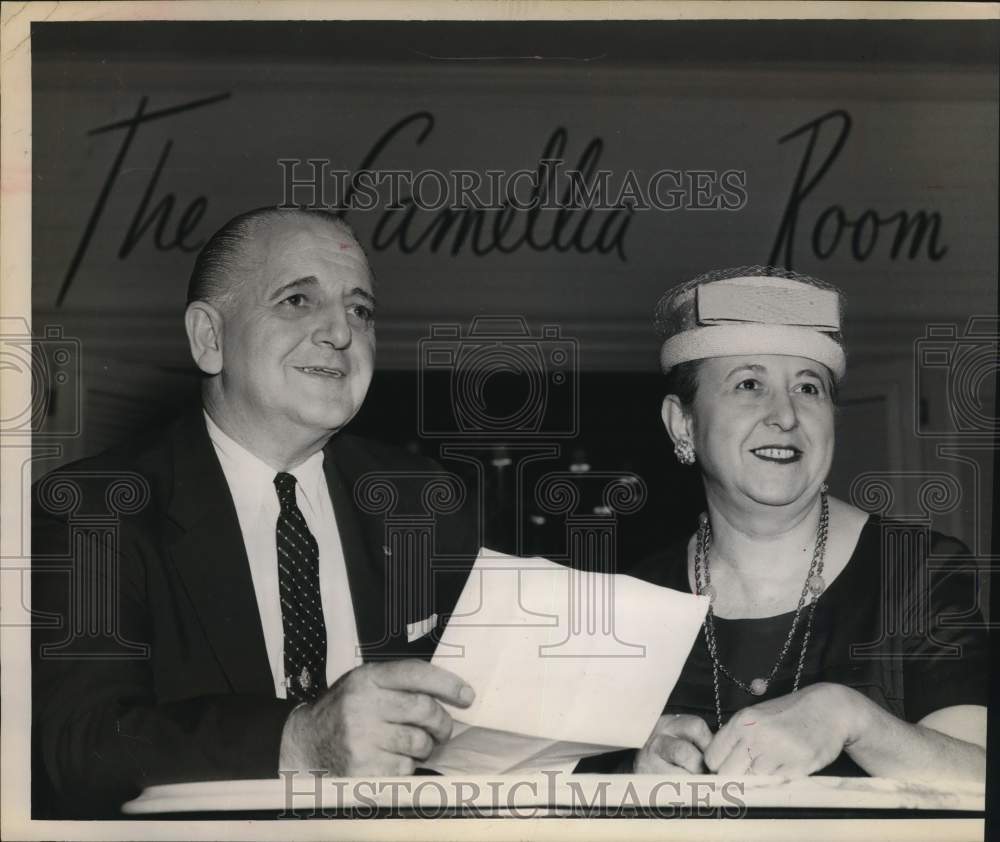 1958 Frank T. Longoria with Madeline Schmidt at The Camellia Room-Historic Images