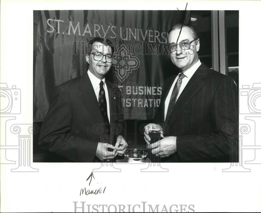 1993 David Manuel &amp; Bob Engberg at St. Mary&#39;s University-Historic Images