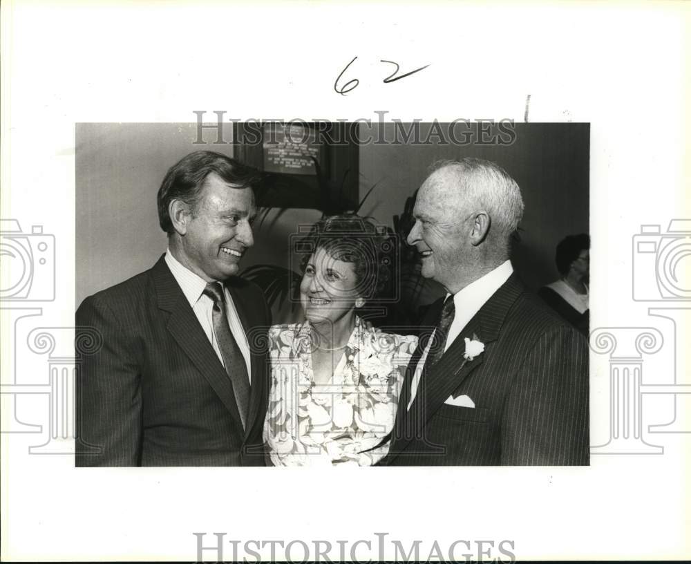 1987 Bob Marbut and tribute honorees General and Mrs. Bill McBride.-Historic Images
