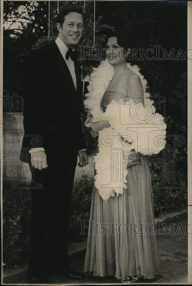 Mr. & Mrs. Hugh Halff Jr. attending a Gala Ball-Historic Images
