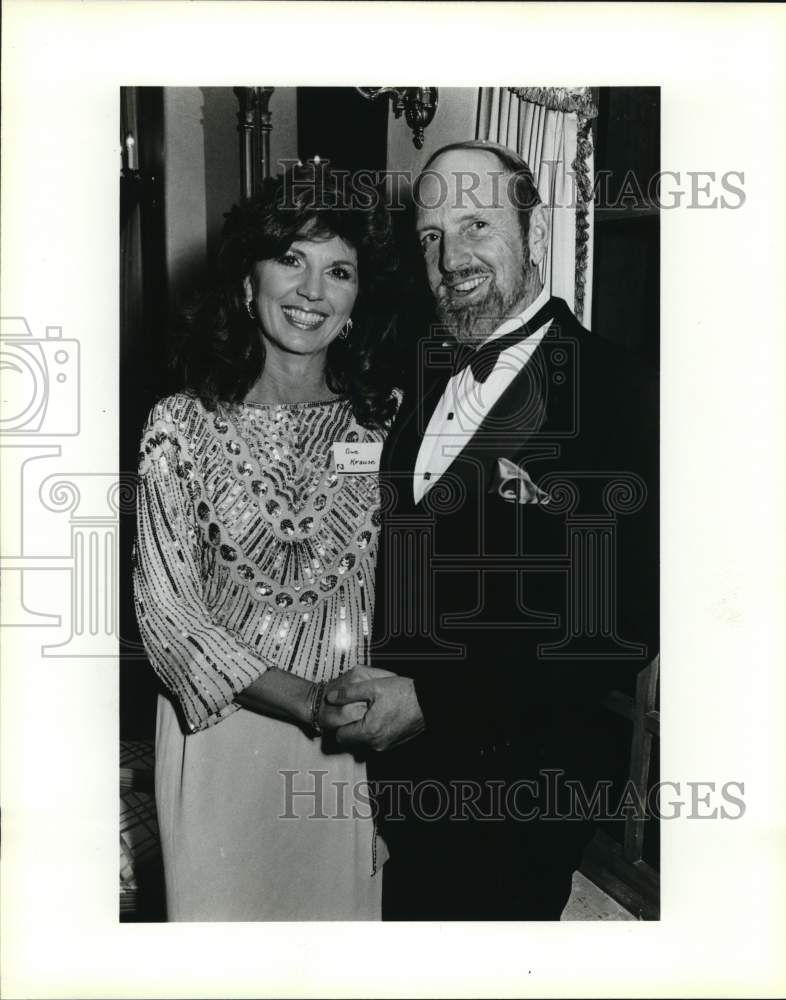 1987 Sue Krause &amp; L.B. &quot;Roy&quot; Horn Jr. at Bord of Governors Ball-Historic Images