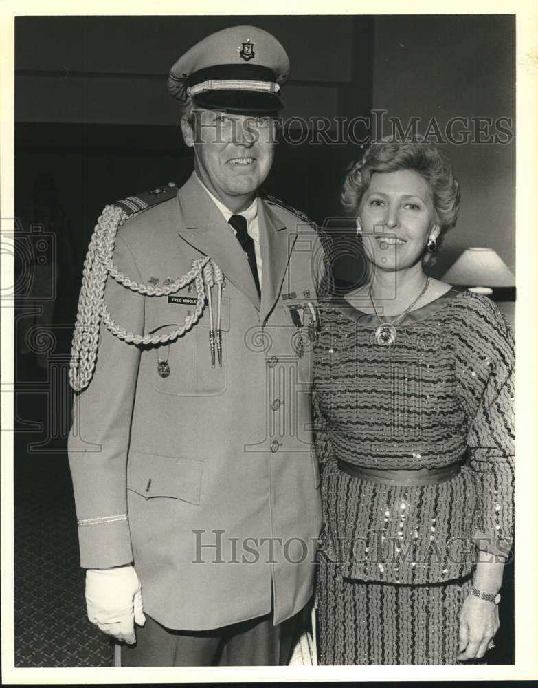 1989 Fred and Barbara Middleton at Rey Feo Fiesta, Texas-Historic Images