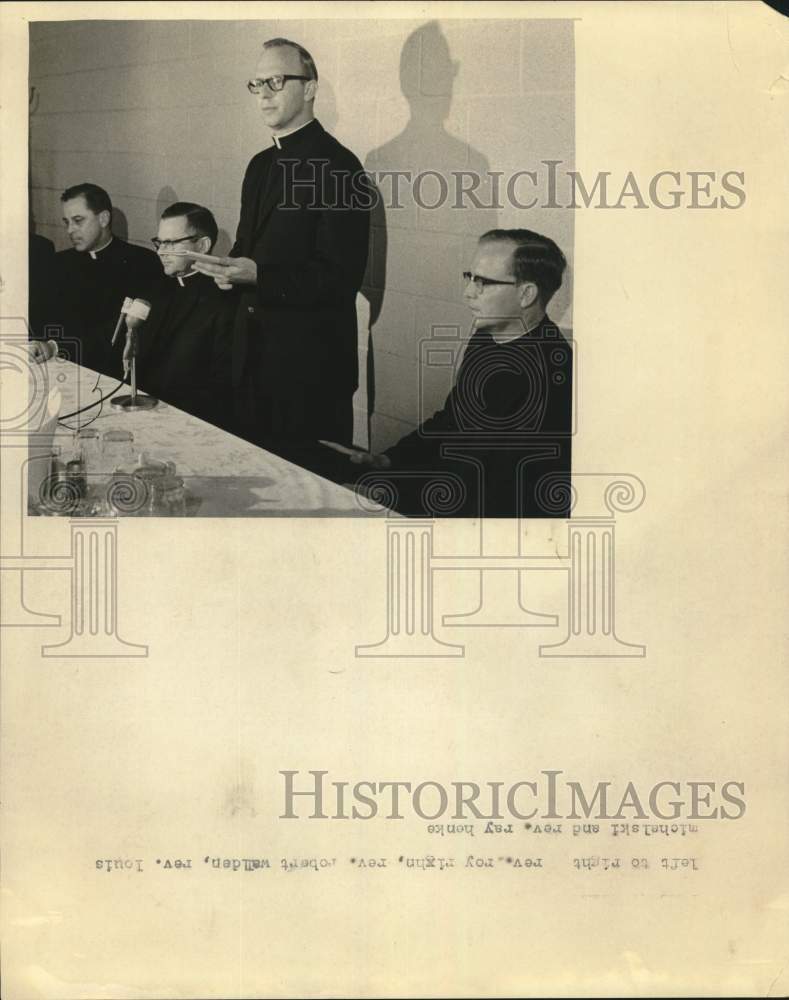 1949 Ousten Priests attend meeting.-Historic Images
