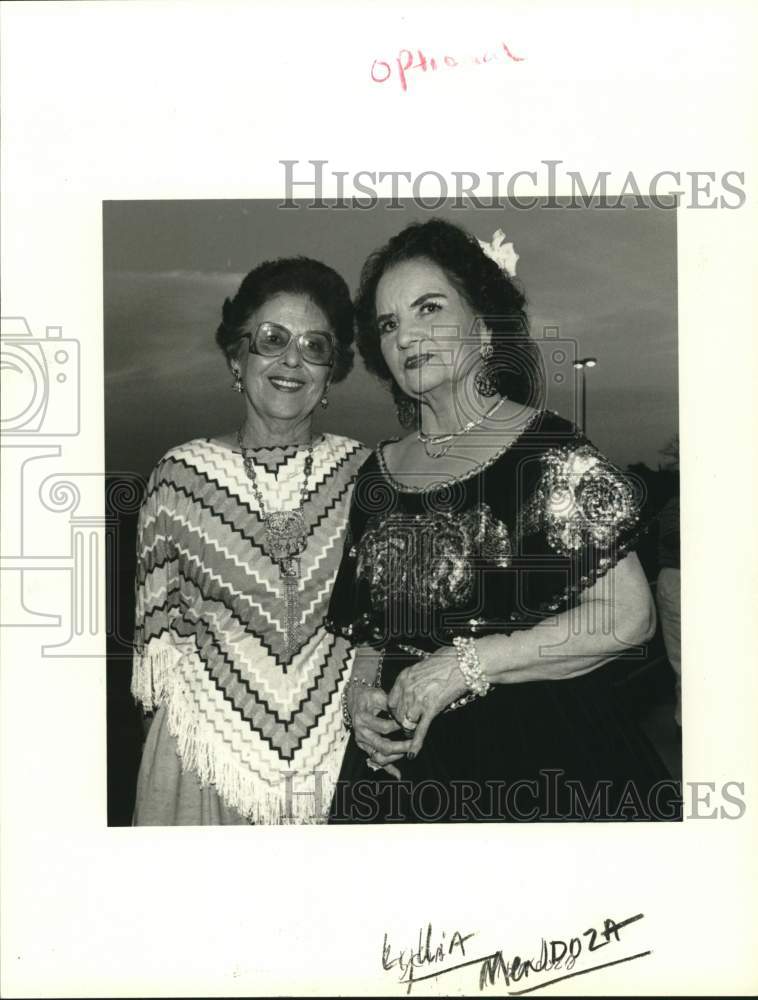 Lydia Mendoza poses with unidentified woman.-Historic Images