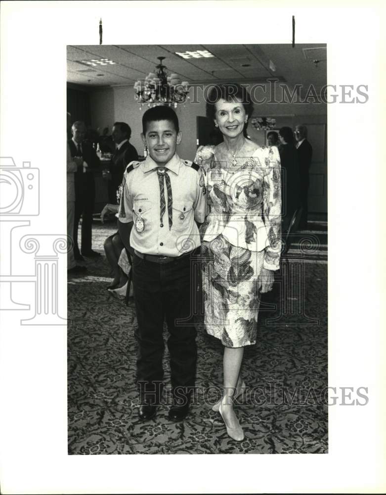 1992 Louie Garza &amp; Edith McAllister -11th Annual Good Scout Dinner-Historic Images