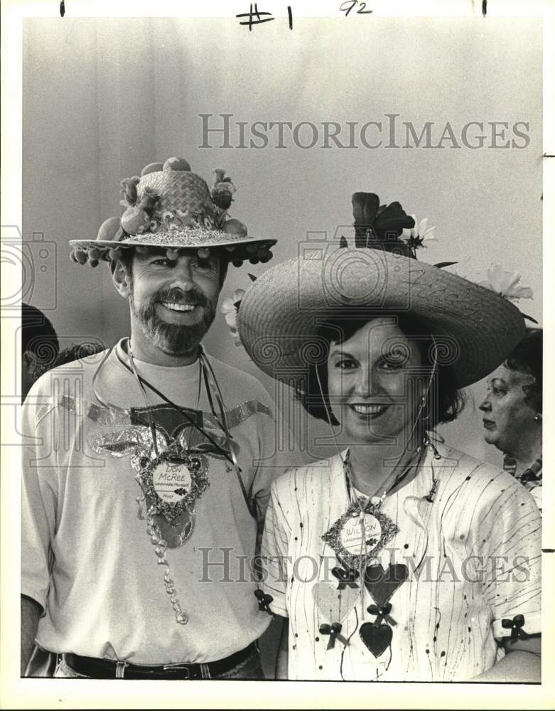 1988 Don McRee & Jill Wilson- Texas Nature Conservancy Parade Party-Historic Images