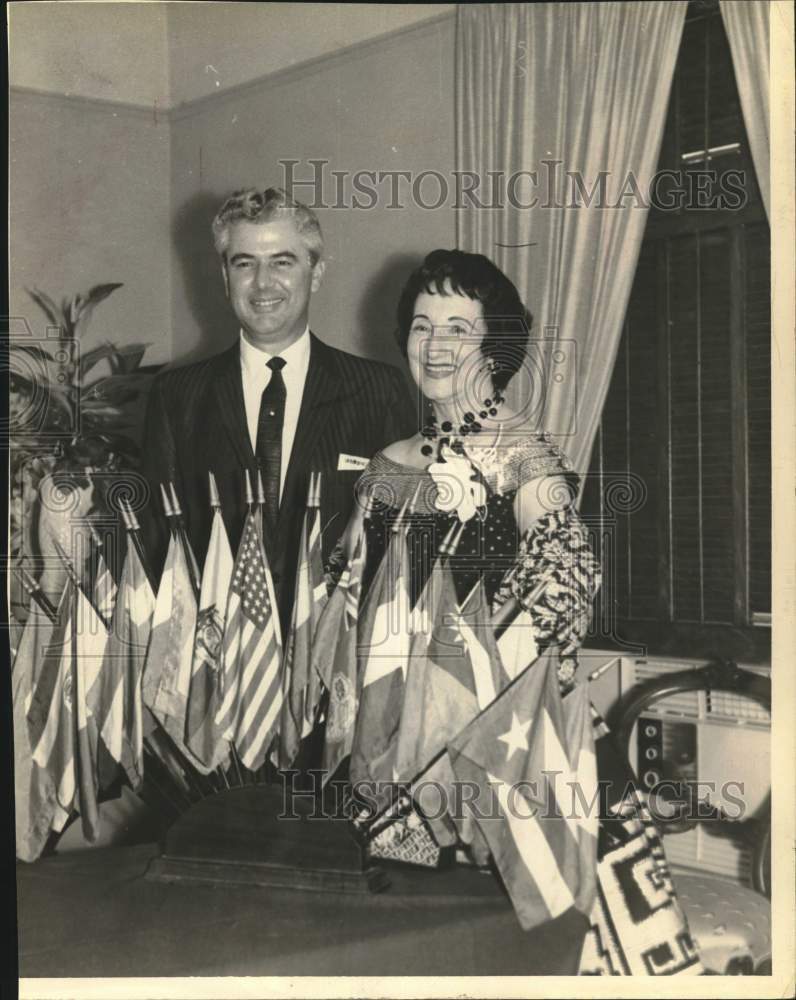 1969 William McClain and wife, International Ambassador&#39;s Council-Historic Images