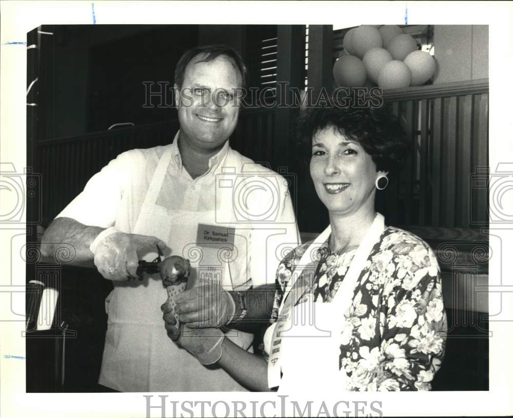 1991 Dr. Samuel &amp; Pam Kirkpatrick at Texas Public Radio Fundraiser-Historic Images