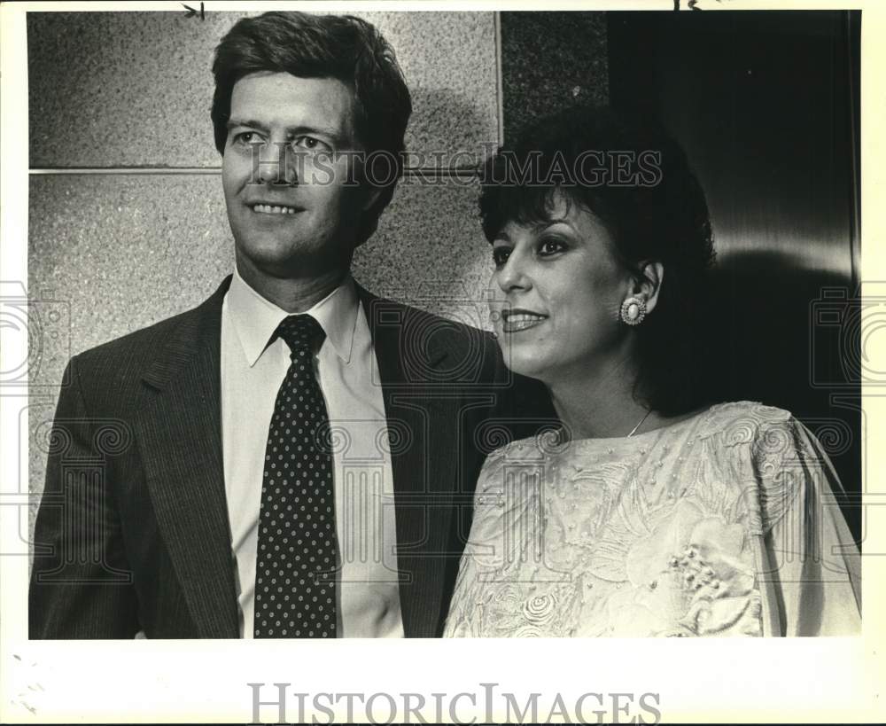 1986 Richard T. and Kathleen Miller at Fiesta Celebration, Texas-Historic Images
