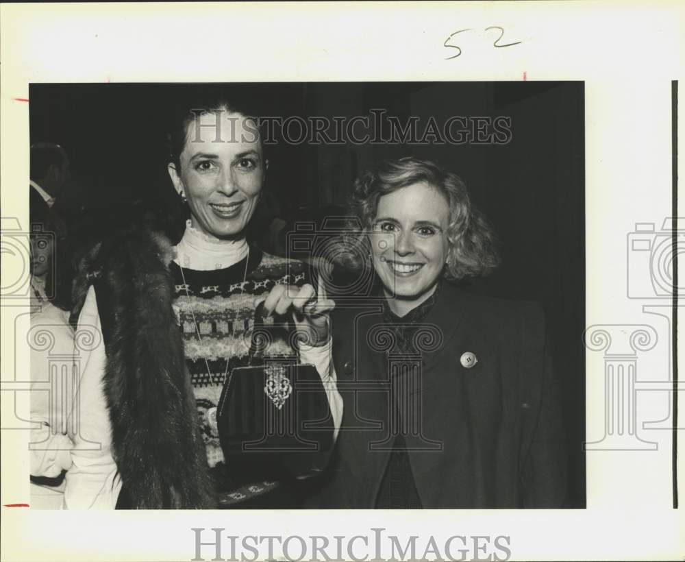 1986 Junior Leaguers Pam Wagner and Lynn Loring at Rummage Sale-Historic Images