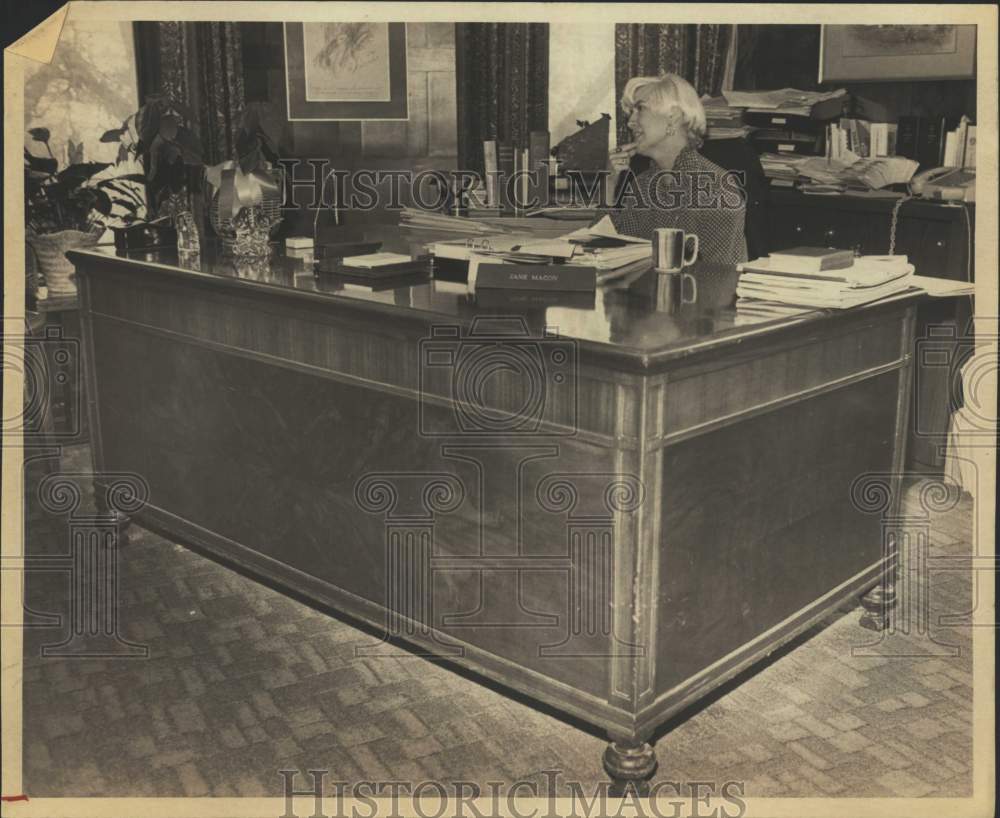 1981 City Attorney Jane Macon at her City Hall desk.-Historic Images