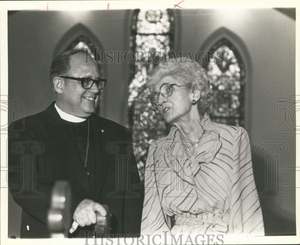 Father John Beebe &amp; Colonel Agnes Maley at St. Paul Episcopal Church-Historic Images