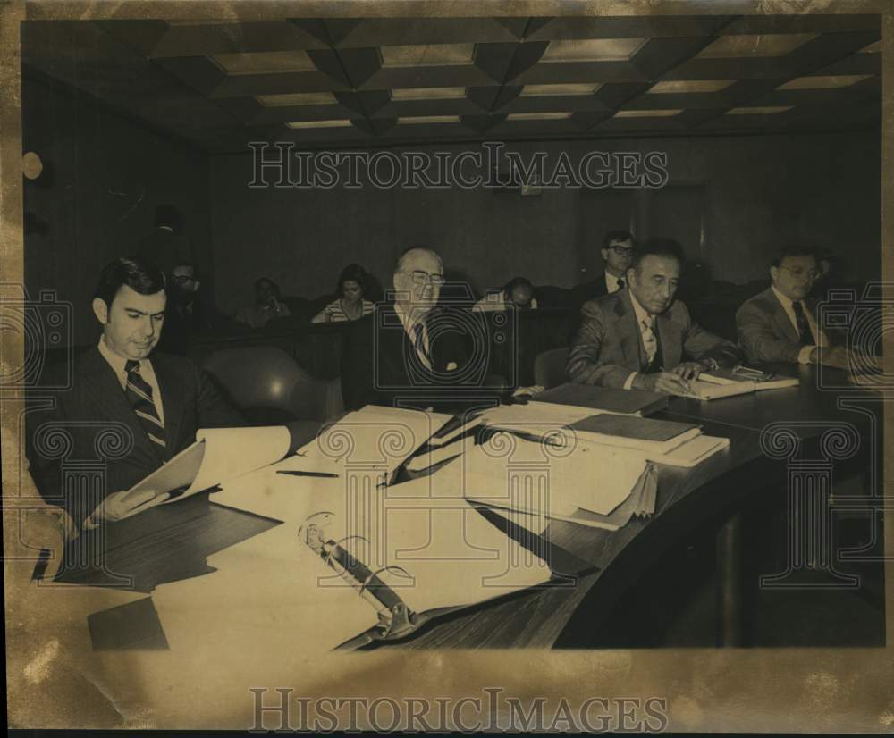 William Miller and participants of business meeting.-Historic Images