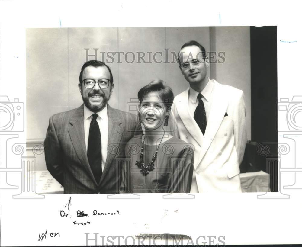 1991 Kathy Mendez with guests of Texas Public Radio event.-Historic Images