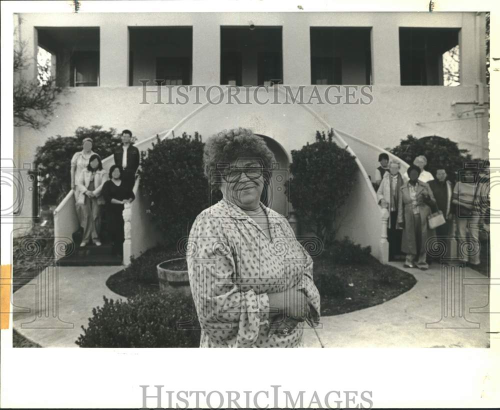 1985 Cora Mendoza at her remodeled MHMR approved home-Historic Images