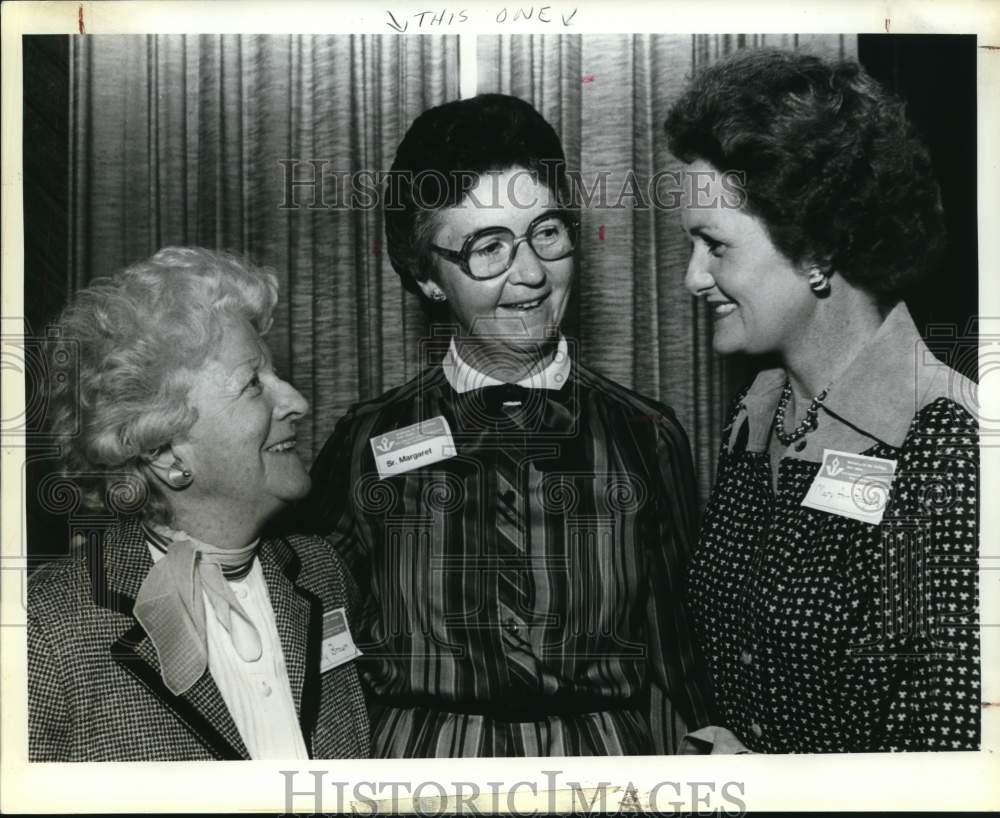 1982 Women Share Smiles At Event In Their Honor, IWC College-Historic Images