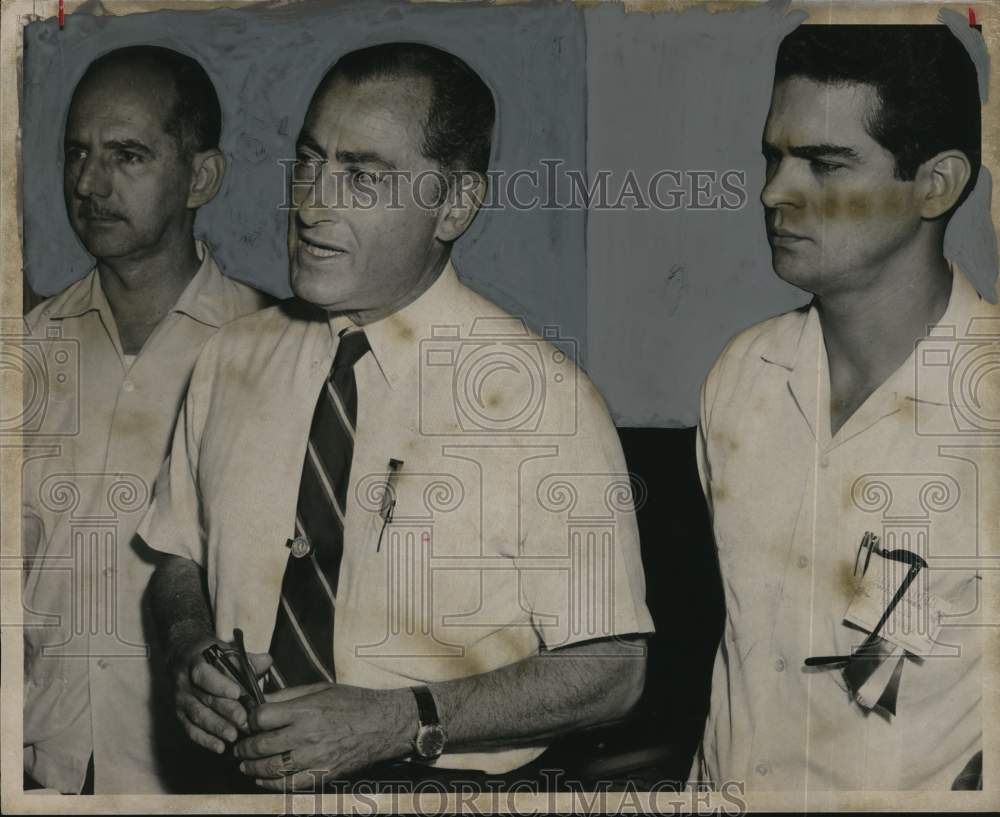 1968 Press Photo Mayor Of Veracruz, Mexico, William R. Sinkin, Unidentified Man - Historic Images