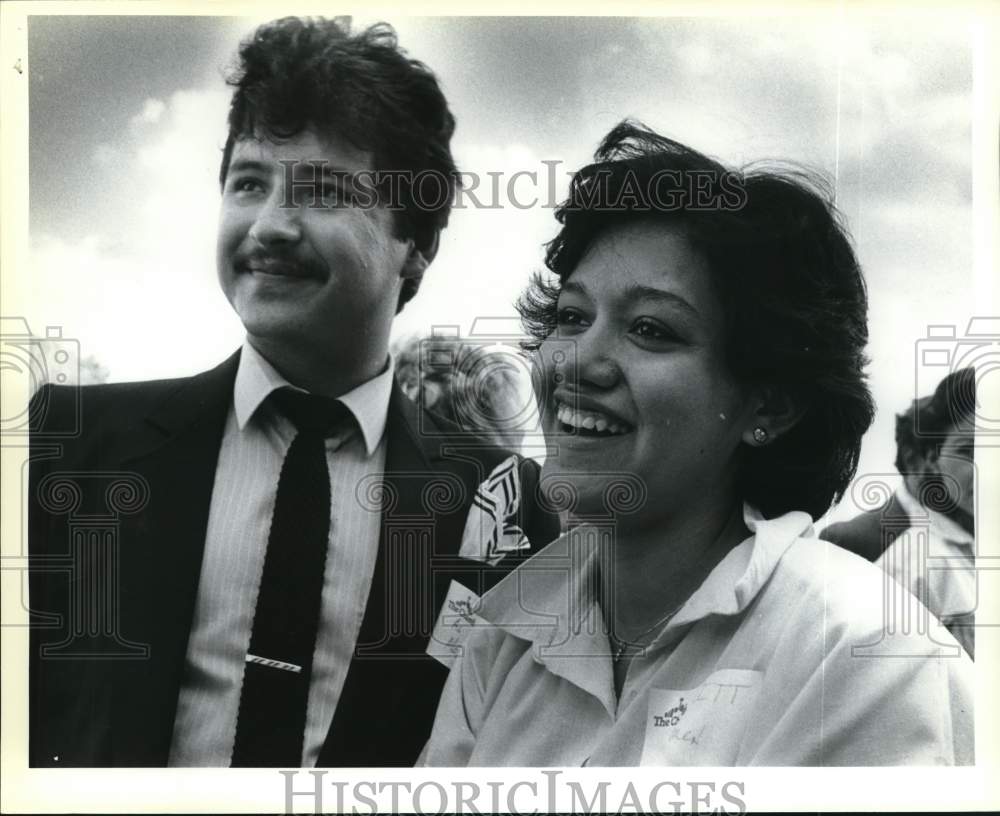 1985 Al &amp; Carmen Medina At Chamber Of Commerce Mixer, San Antonio-Historic Images