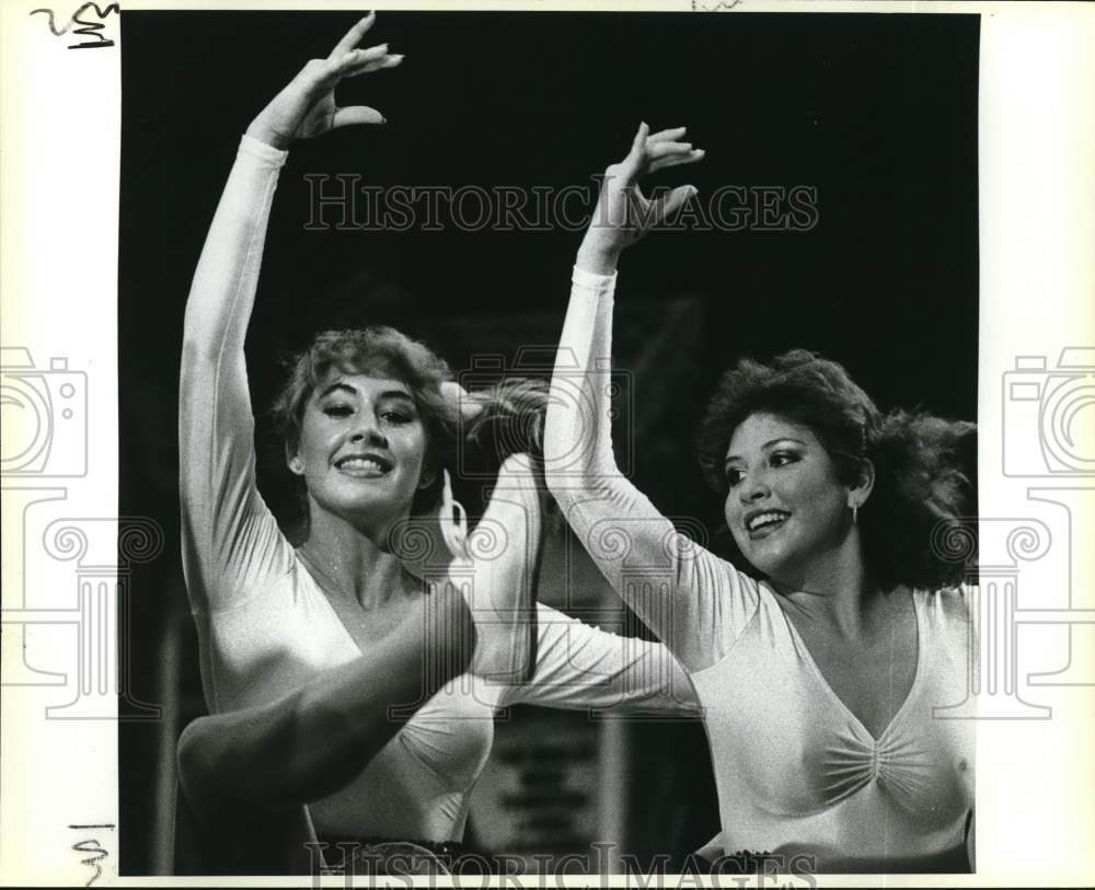 1985 Contestants For 1986 Texas Junior Miss Contest Practice Dance-Historic Images