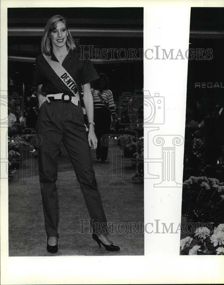 1983 Miss Denton Walks The Runway In Miss Texas USA Fashion Show-Historic Images