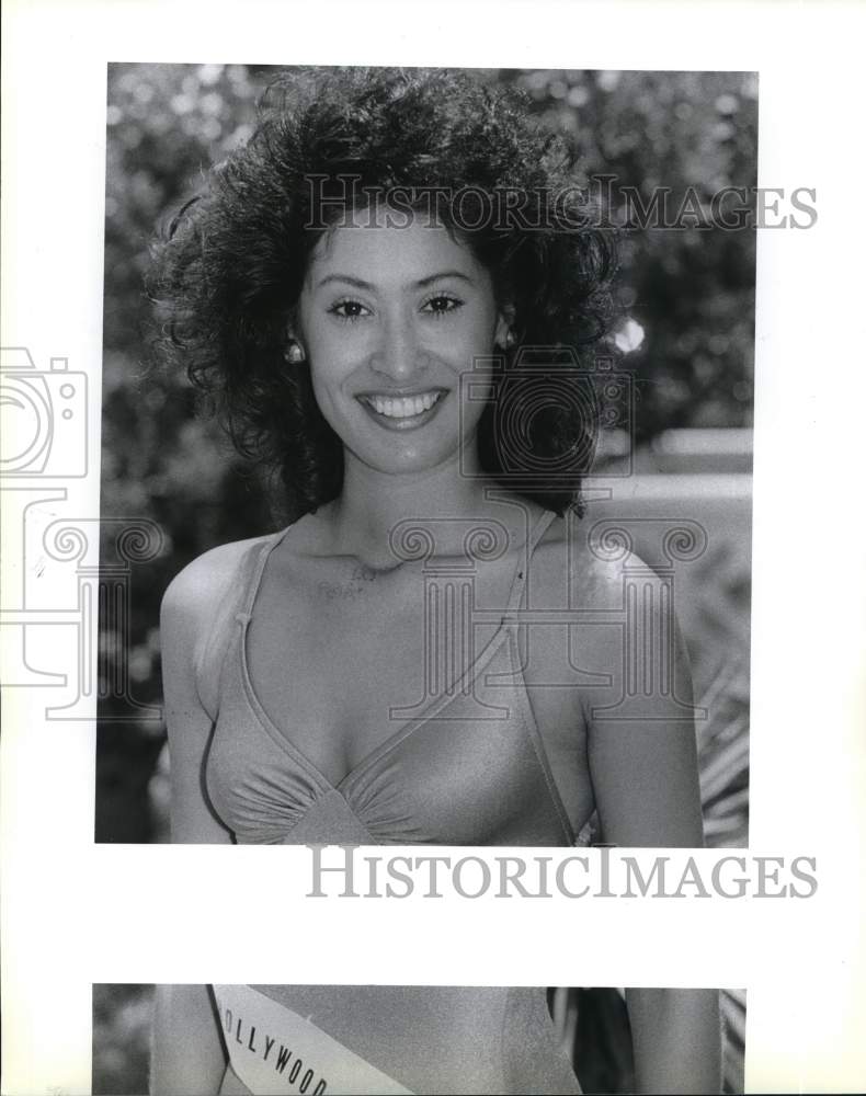 1989 Charlene Cepeda, Miss Hollywood Park, in Miss Texas USA Pageant-Historic Images