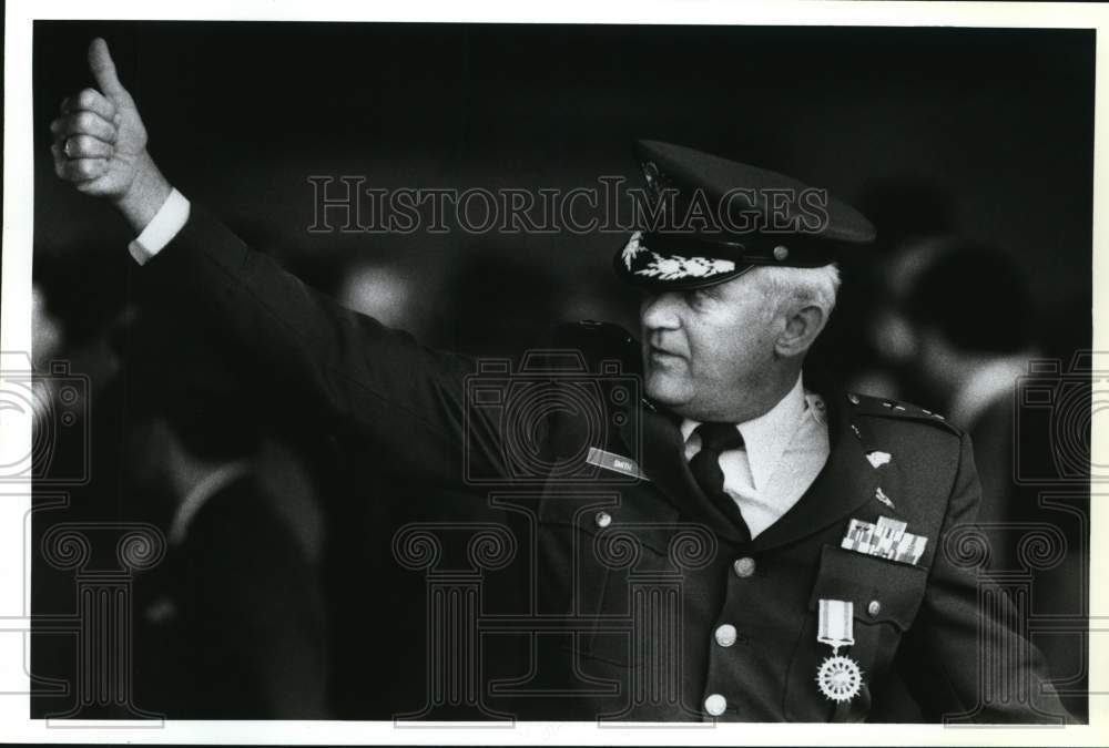 1992 Major General Richard D. Smith leaves Kelly AFB, San Antonio-Historic Images