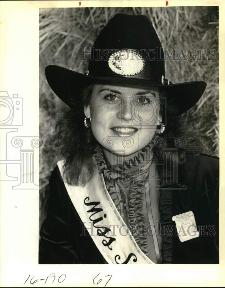 1984 Miss Superbull Lashawn Wardlaw, crowned Miss West Texas, Texas-Historic Images