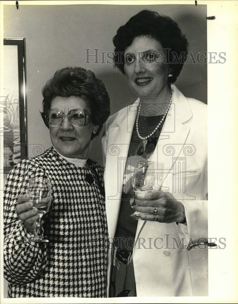 1986 Adele Spalla and Marlene Odel Kamp, Champagne Luncheon, Texas-Historic Images
