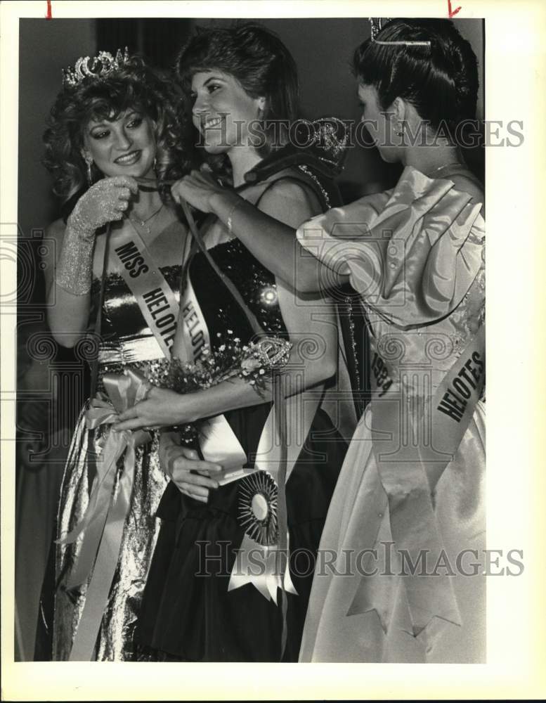 1985 Lori Killian, Miss Helotes, with Keri Spears, Texas-Historic Images