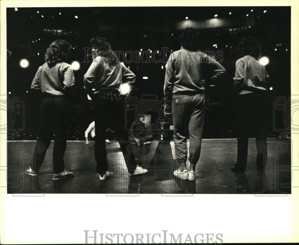 1984 Miss San Antonio contestants rehearsing for pageant, Texas-Historic Images