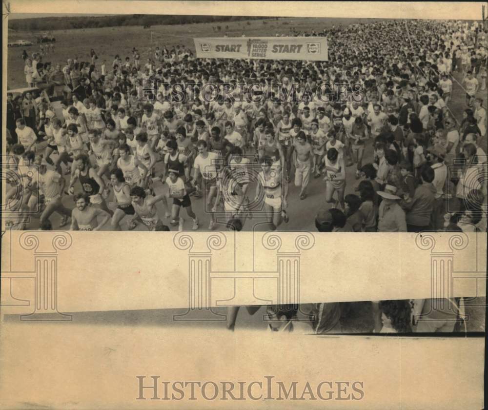 1981 Press Photo 4,500 Runners at Pepsi Run at University of Texas, San Antonio- Historic Images