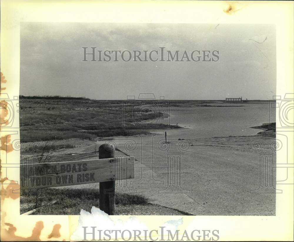 1984 Press Photo Falcon Lake boat ramp, Texas - saa63894- Historic Images