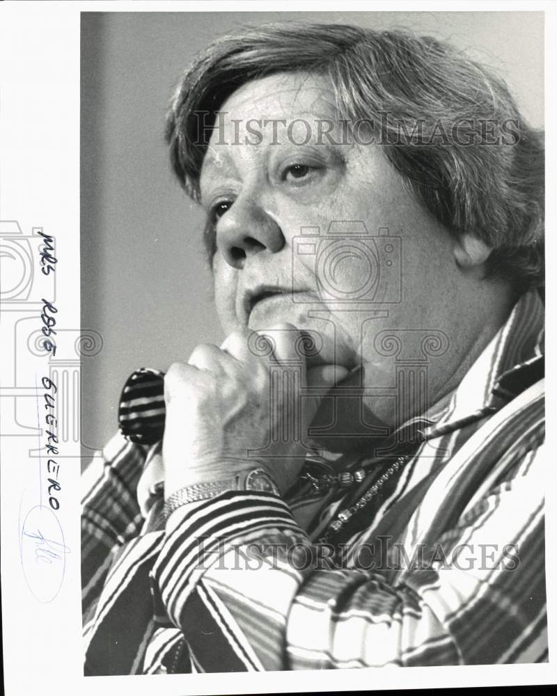 Press Photo Mrs. Rose Guerrero at Interview - saa93702 - Historic Images