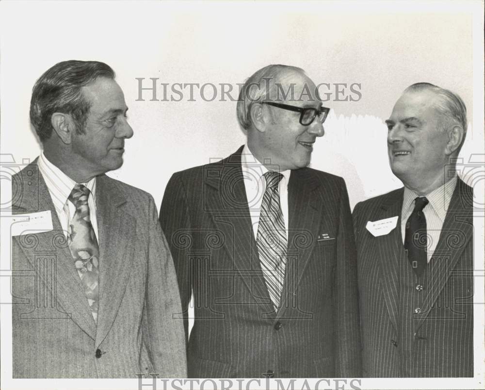 1979 Press Photo John W. Crutchfield, Martin Goland & Tom Berg, SW Research- Historic Images