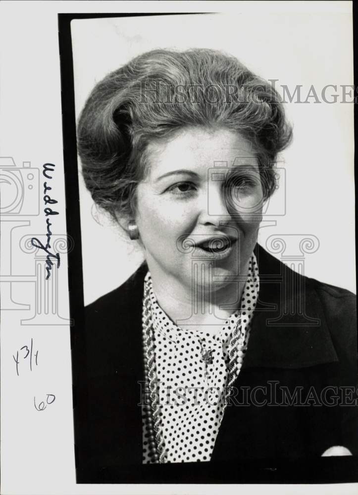 1979 Press Photo Sarah Weddington in portrait - sab13090- Historic Images