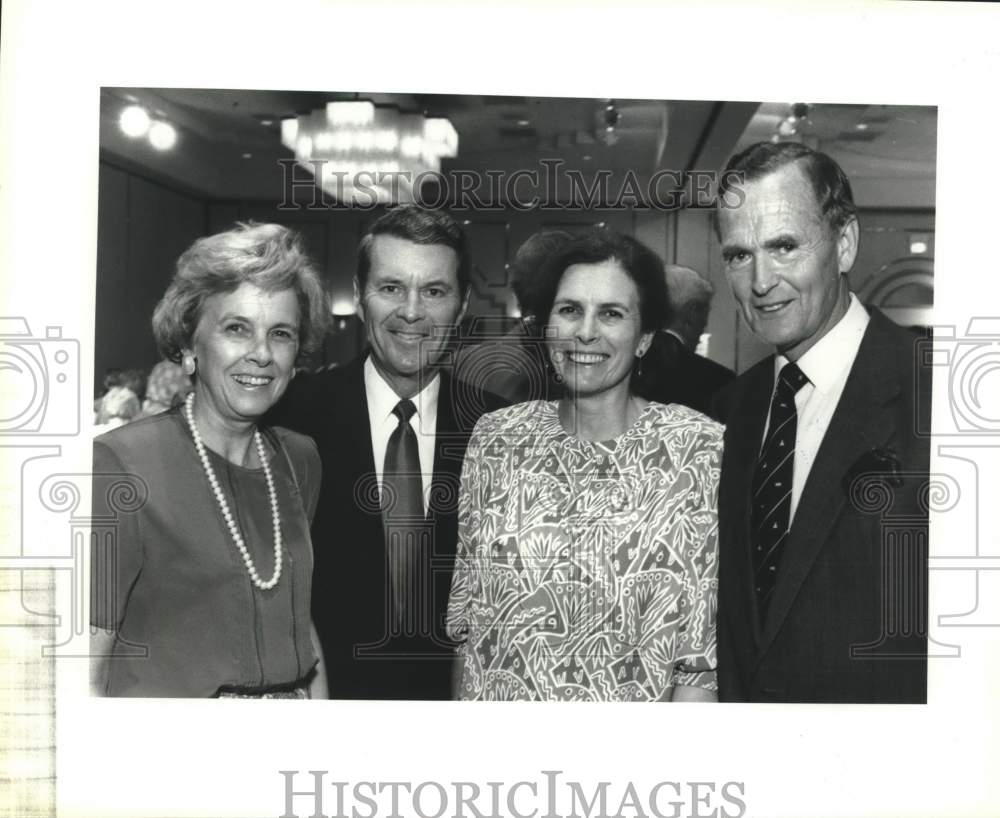 1991 Fran Cooney and guests at World Affairs Council, Texas-Historic Images