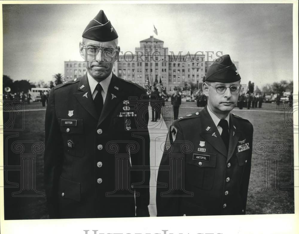 1987 Brig. Gen. Girard Seitter, III &amp; Col. Michael Autopol, BAMC-Historic Images