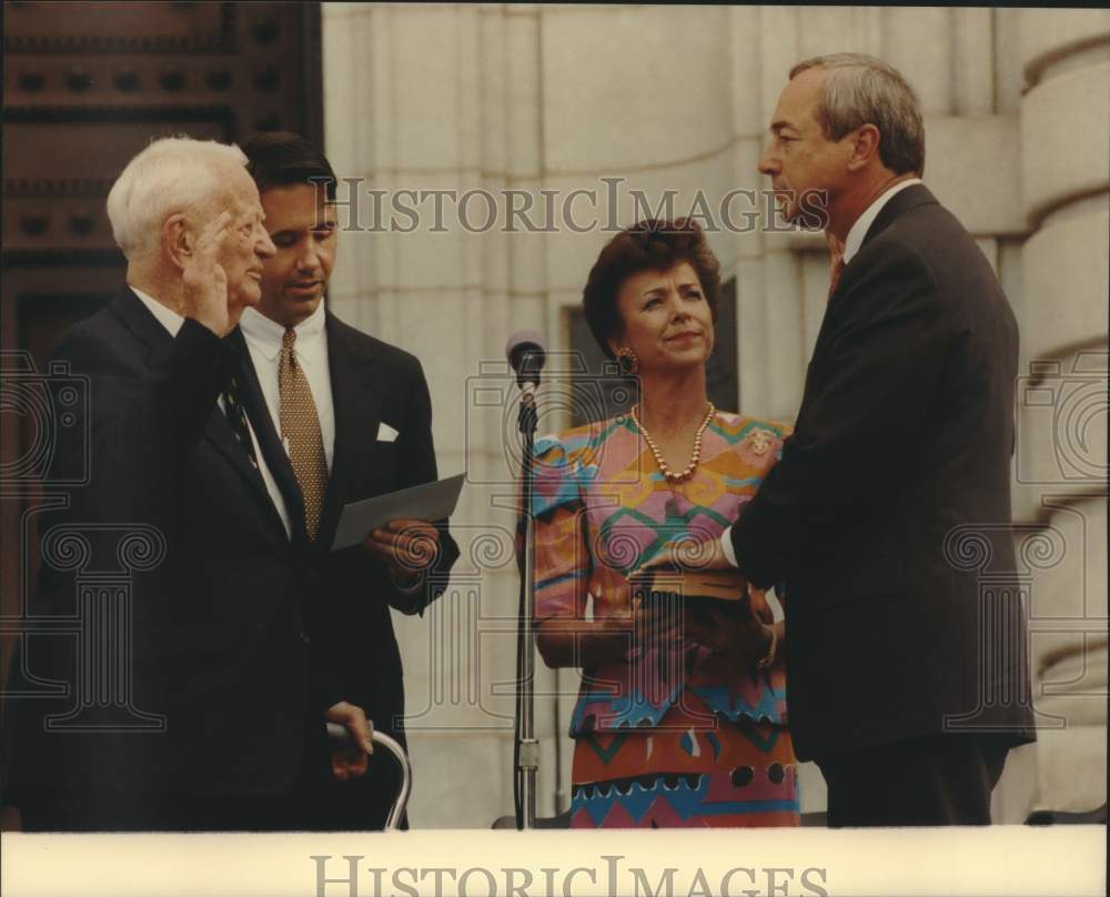 1994 John H. Dalton sworn in as Secretary of the Navy, Annapolis-Historic Images