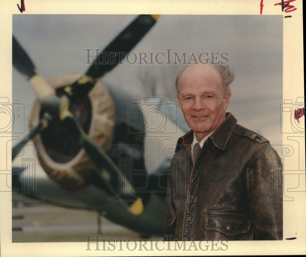 1992 Dempsey Ballard, World War II veteran, Texas-Historic Images