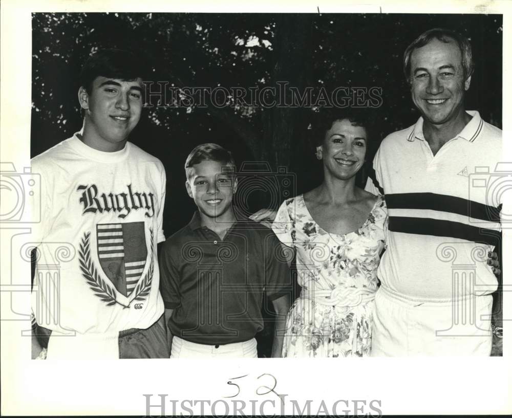 1988 John Dalton Jr, Chris Dalton, Margaret Dalton, John Dalton-Historic Images