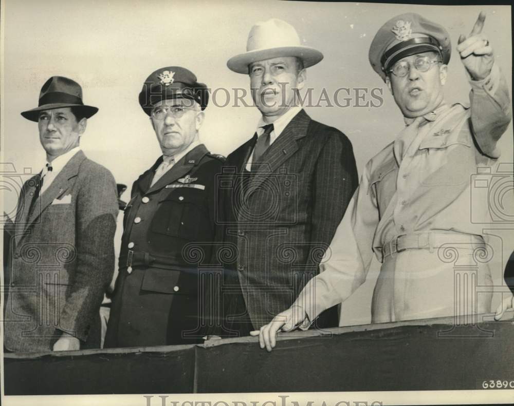 Under Sec of War Robert Patterson visits San Antonio Aviation Center-Historic Images