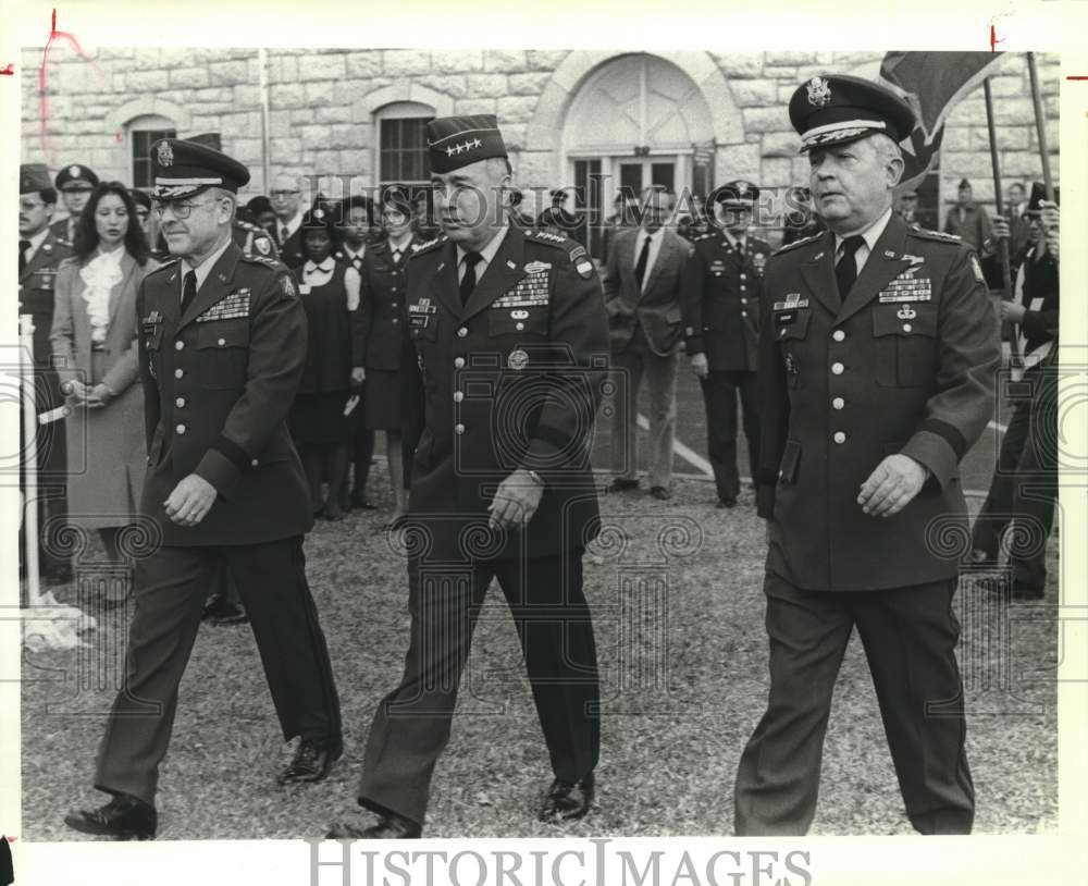 1983 Lt. Gen. McGiffert, Gen. Cauazos and Lt  Gen Edward Partain-Historic Images