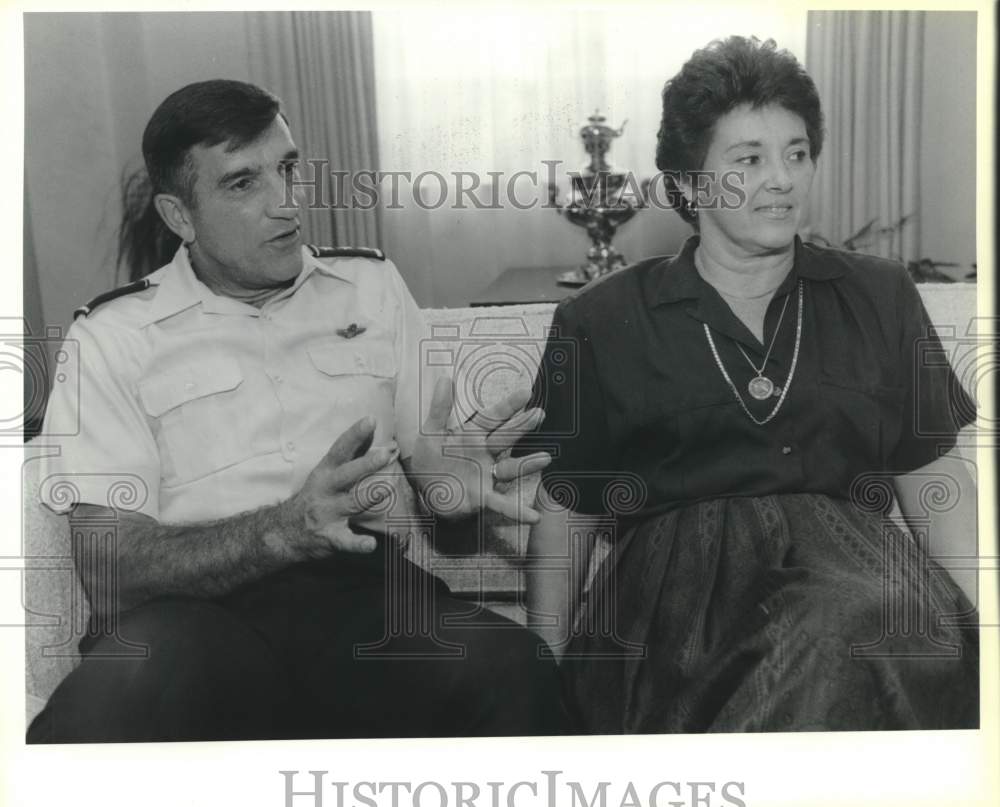 1985 General and Mrs. Robert Oaks, Texas-Historic Images