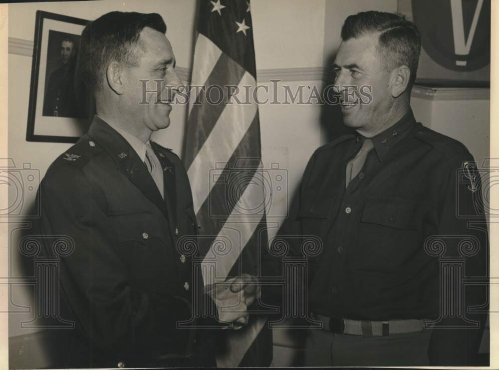 Major General Harry L. Twaddle and Colonel Wilbur E. Dunkenberg-Historic Images