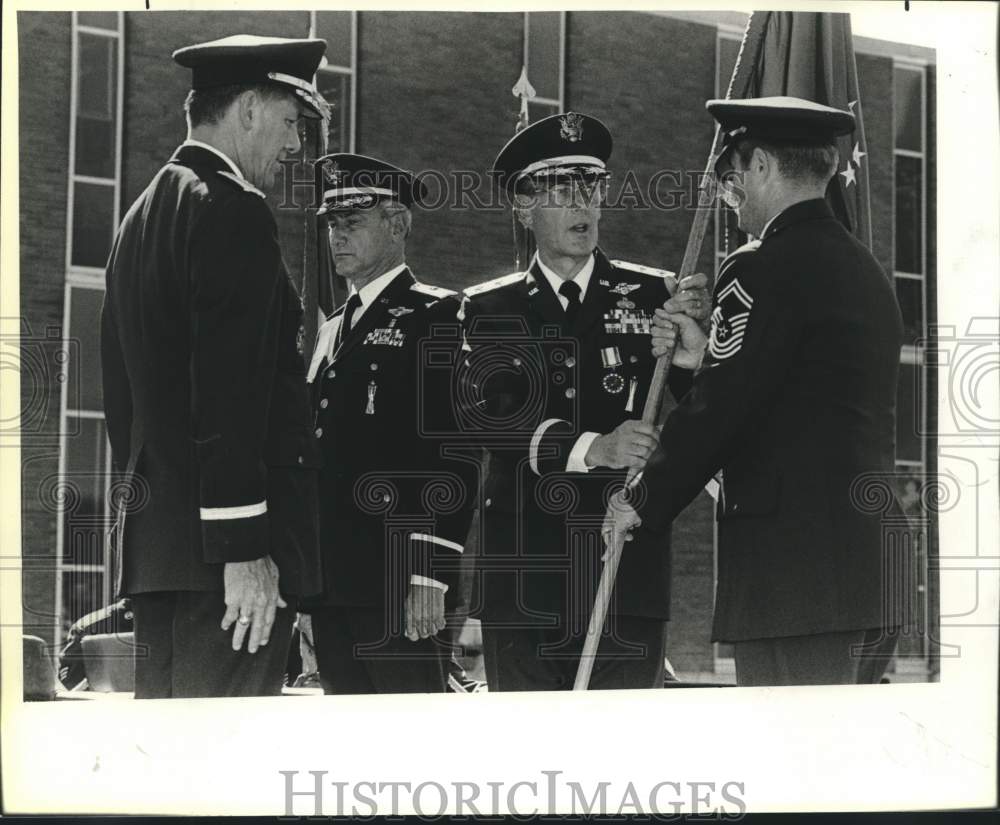 General Lawrence A. Skantze at flag passing ceremony, Texas-Historic Images